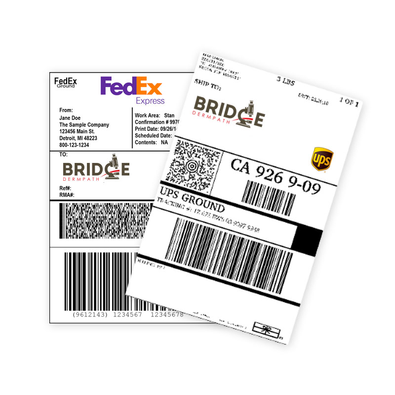 UPS/FedEx Labels - Bridge Dermpath